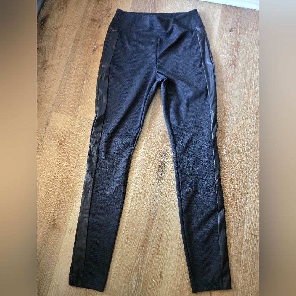 Rewash Black Leggings with Side Panels